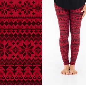 2 Xmas leggings - La Senza & Old Navy - Women's size Small